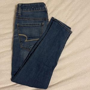 High Rise Super Stretch Jegging Crop by AE
